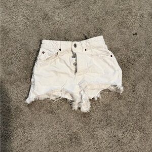 White Zara Jean Shorts
